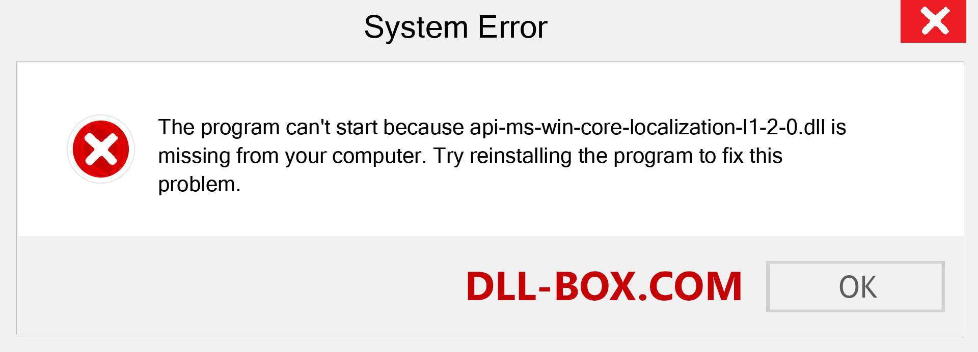  api-ms-win-core-localization-l1-2-0.dll file is missing?. Download for Windows 7, 8, 10 - Fix  api-ms-win-core-localization-l1-2-0 dll Missing Error on Windows, photos, images